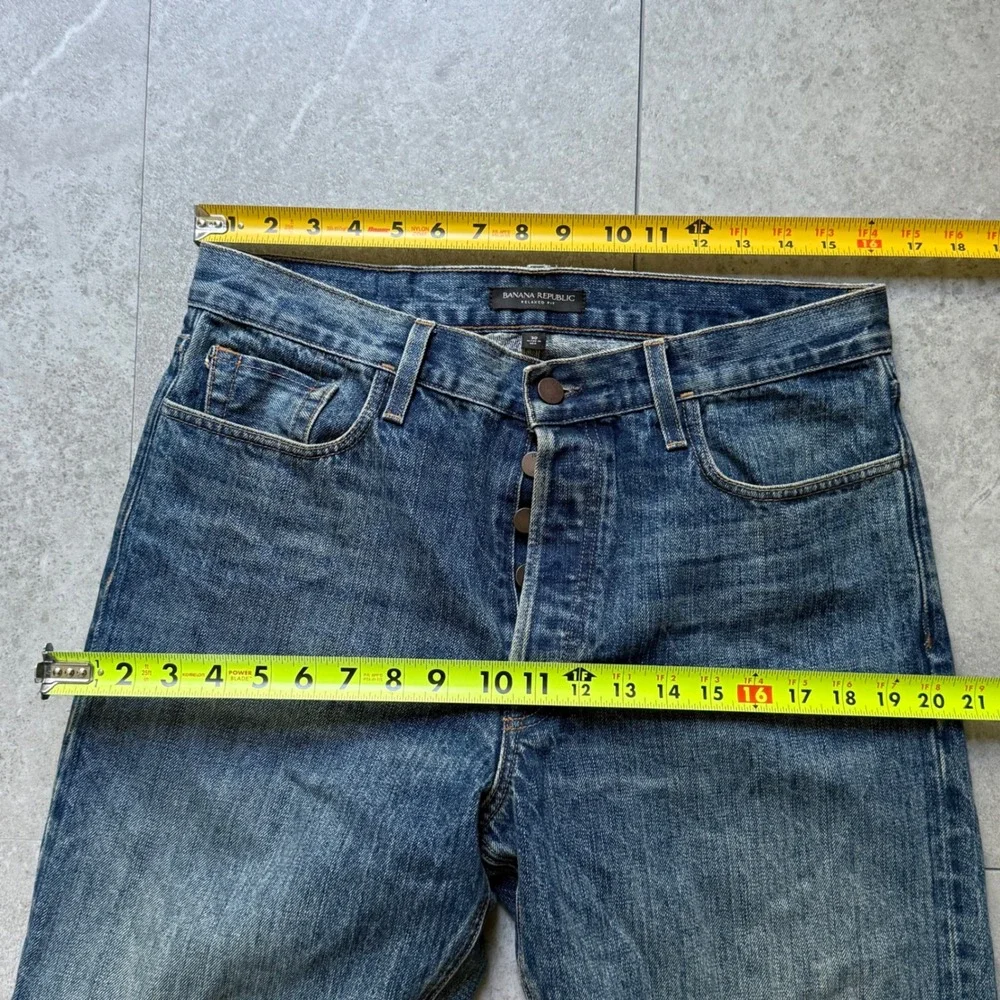 Vintage Banana Republic Relaxed Fit Selvedge Denim Jeans 30x32